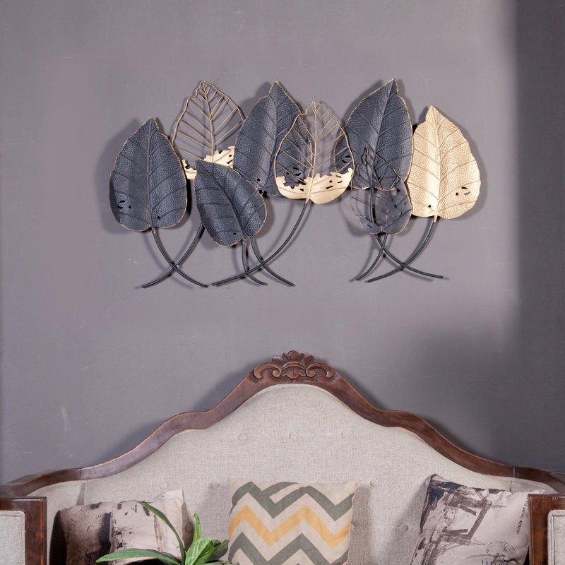 World Menagerie Metal Leaf Wall Décor & Reviews Wayfair